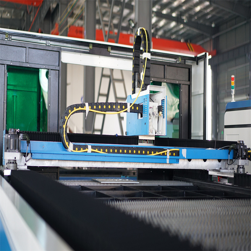 Mesin Pemotong Laser Serat Logam 2000w Cnc Sheet Metal Fiber Laser Cutting