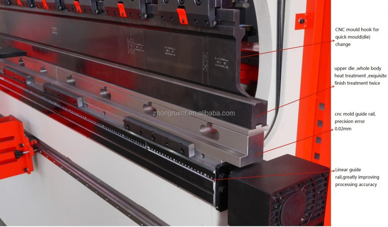 200t 300t Standar Industri Tekan Rem Cnc Mesin Rem Tekan Hidrolik