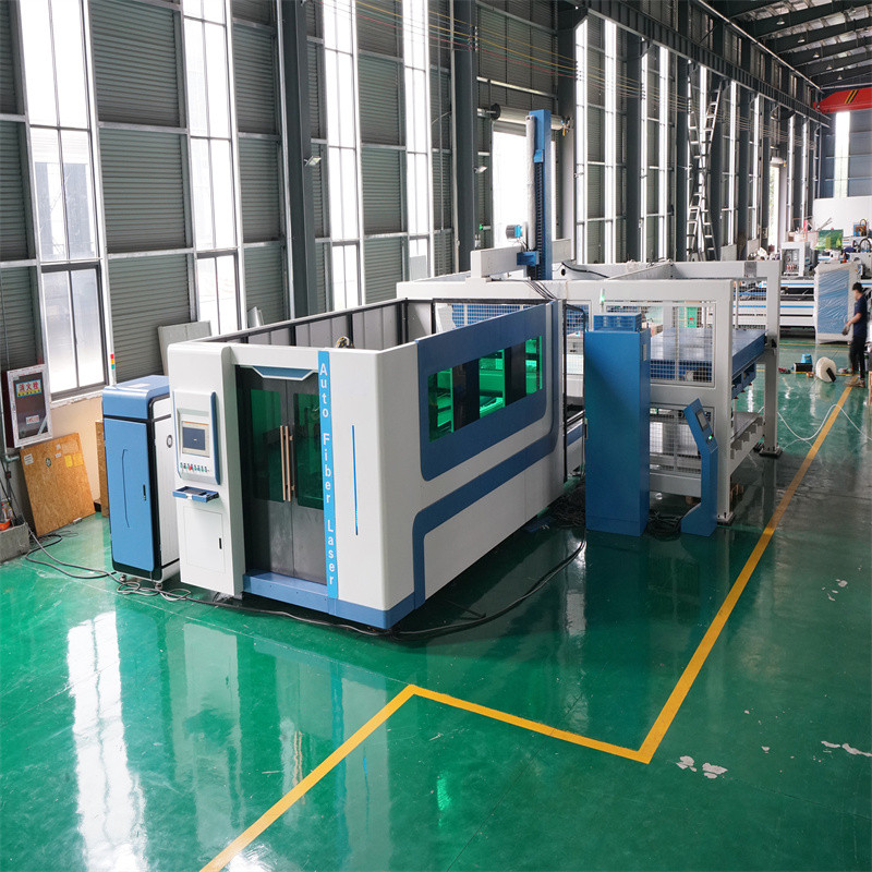 Mesin Pemotong Laser Serat Lembaran Logam Lebar Sedang Cnc Presisi Tinggi