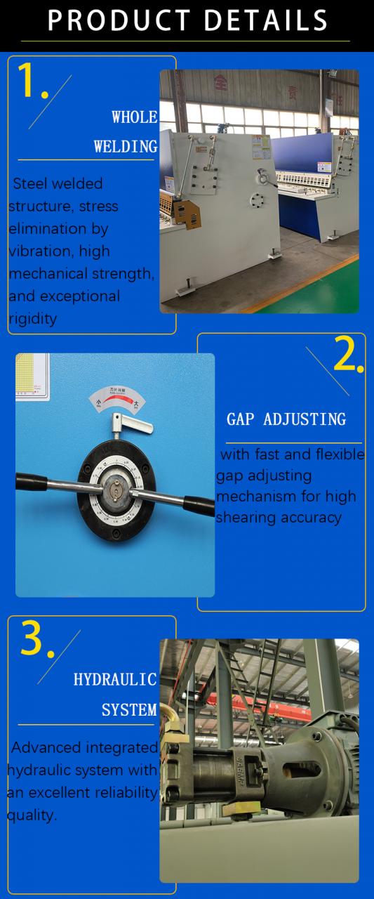 Mesin Geser Guillotine Hidrolik Qc12y 8*6000mm Guillotine Industri Lembaran Logam Aluminium Stainless Steel Pemotongan Geser M