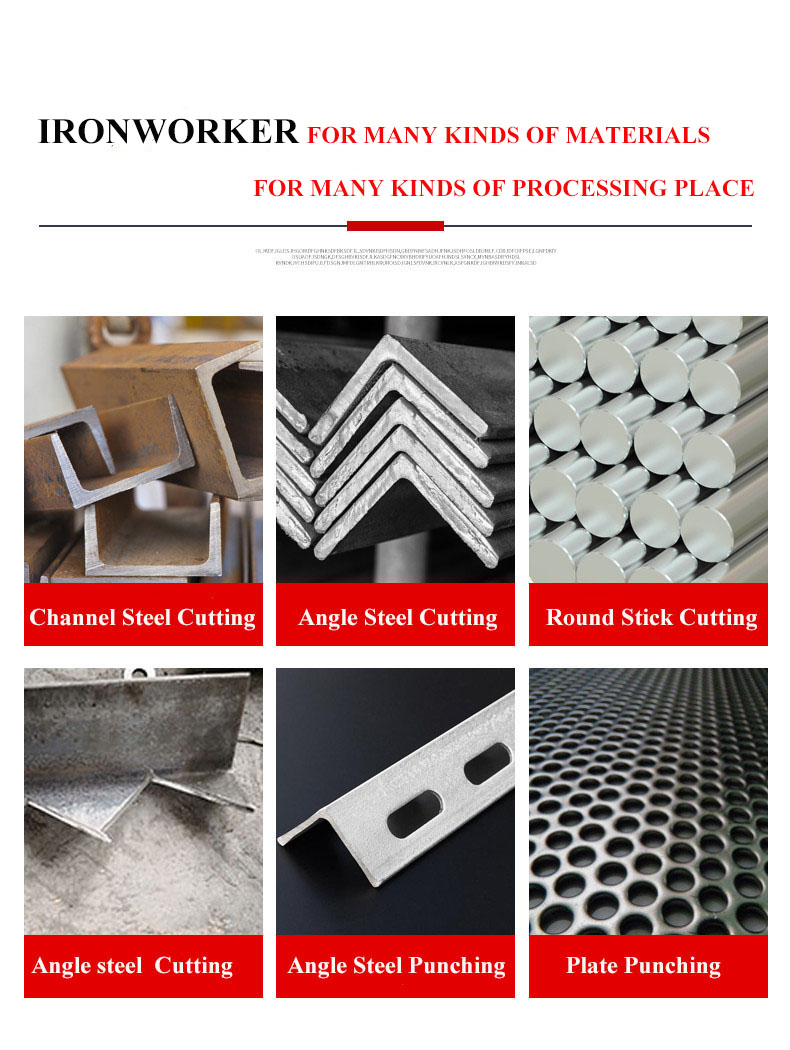 Hydraulic Ironworker 25 Ton Hand Tools Hydraulic Combined Punching And Cutting Machine Pekerja Besi Hidrolik 25 Ton Alat Tangan Hidrolik Gabungan Punching Dan Mesin Pemotong